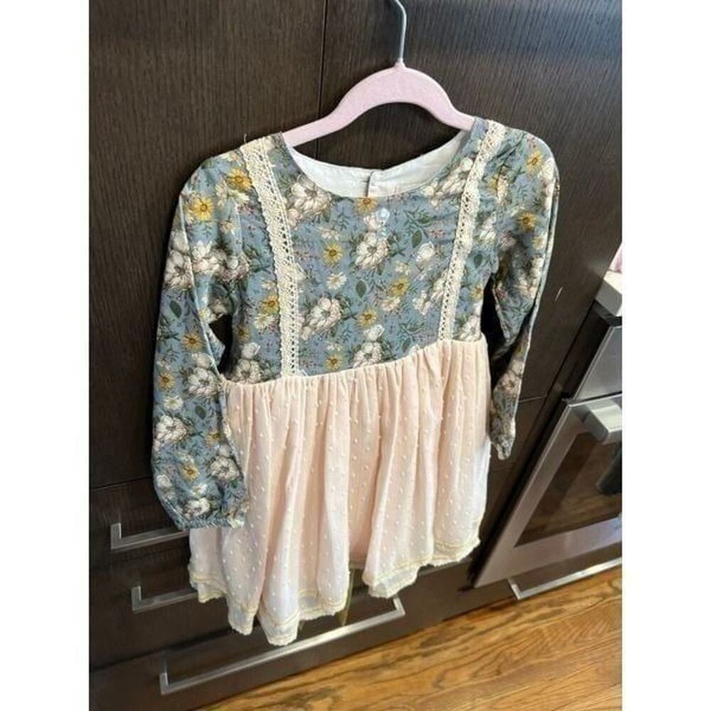 Love & Grow Clothing Co Tunic Baby Girls Size 6 Floral Flowy Boutique